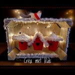 Kerst Vogelhuisjes in een kistje van Crea met Kids 26531