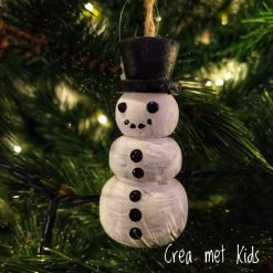 58060 Houten Kersthanger Sneeuwpop - Crea met kids