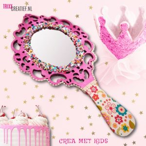 Crea Met Kids - HG631 Houten Prinsessen Spiegel