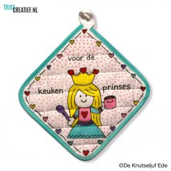 De Knutseljuf - 444601 Pannenlap met Textielstift - Keukenprinses
