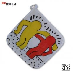 Crea met Kids - 444601 Pannenlap met Textielstift - Keith Haring