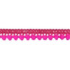 902344260 Mini Bolletjesband Pompom - Fuchsia Roze