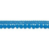 902344265 Mini Bolletjesband Pompom - Turquoise Blauw