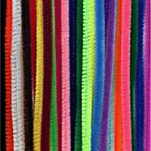 12271-7151 Chenille 0.6 x 30 cm - 26 Stuks - Multicolor