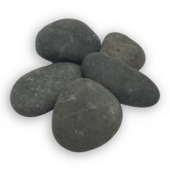 180107 Platte Grijze Stenen - 5 stuks - Happy Stones