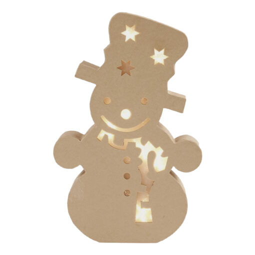 54906 Sneeuwpop met Verlichting - Papier-maché