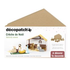 NO053 Kerststal in Doos - Décopatch Papier-maché
