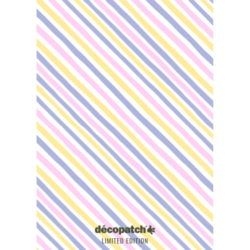 TD842 Décopatch Papier Pocket - Botanical Schuine Streep
