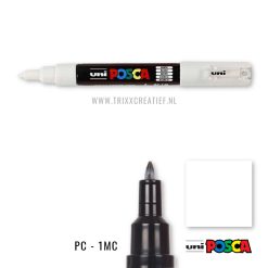 PC1MC01 - Posca PC-1MC Wit - Marker 0.7-1mm