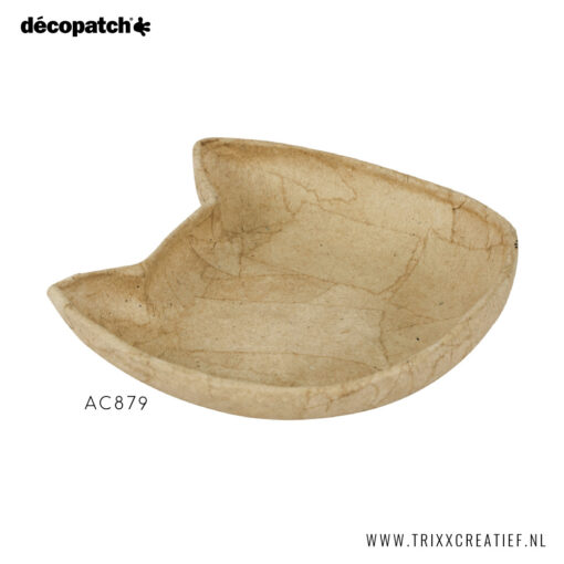AC879 Schaal Poes - Décopatch Papier-maché - Trixx Creatief