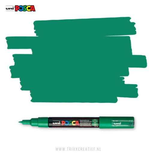 Uni Posca Verfmarker 1MC - Donker Groen 0.7-1mm - Trixx Creatief