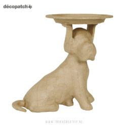 AC903 Hond met Schaaltje - Décopatch Papier-maché - Trixx Creatief
