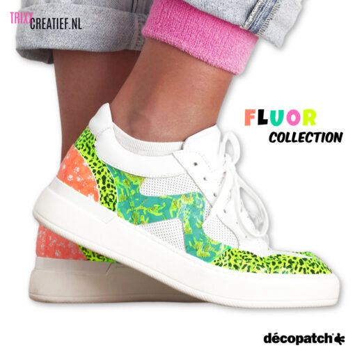 Decopatch Papier - Fluor Collection - Sneakers - Trixx Creatief