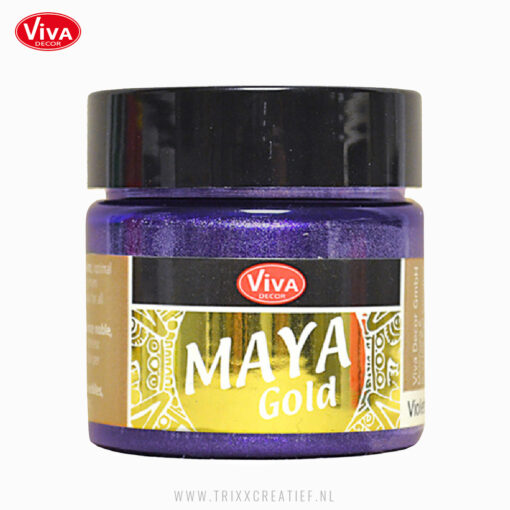 123250034 - Paars - Viva Decor Metallicverf Maya Gold - Trixx Creatief