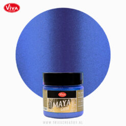 123260034 - Blauw - Viva Decor Metallicverf Maya Gold - Trixx Creatief