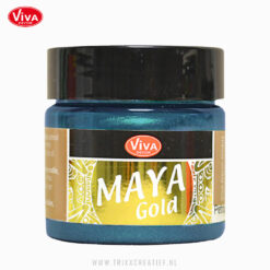 123270434 - Petrol - Viva Decor Metallicverf Maya Gold - Trixx Creatief