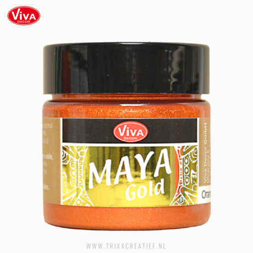 123290634 - Oranje Goud - Viva Decor Metallicverf Maya Gold - Trixx Creatief