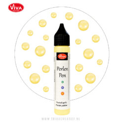 3D Parel Stip Pen - PerlenPen 116220201 Pastel Yellow Licht Geel - Trixx Creatief