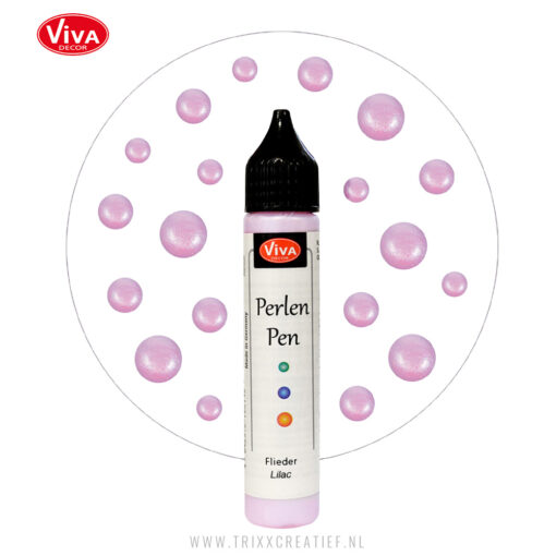 3D Parel Stip Pen - PerlenPen 116250101 Lilac Lila Roze - Trixx Creatief