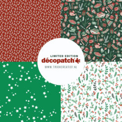TD897 Décopatch Folie Papier Pocket - Kerst - Trixx Creatief