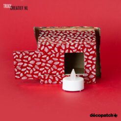 Trixx Creatief - SA230 Décopatch Kerst huisje met TD897 Folie Kerstpapier